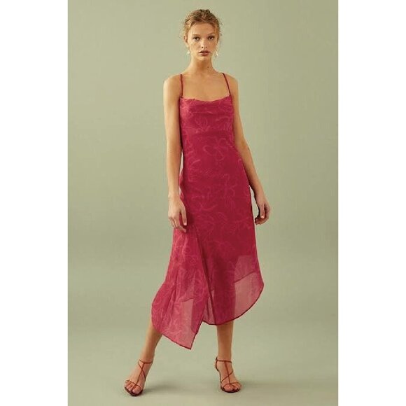 NWT Cmeo Collective On and Off Midi Dress ROSE - Picture 2 of 4